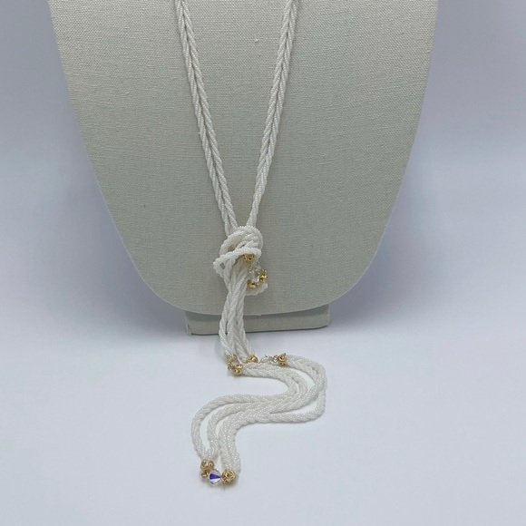 Vintage Glass Beaded Long Necklace - Picture 10 of 11